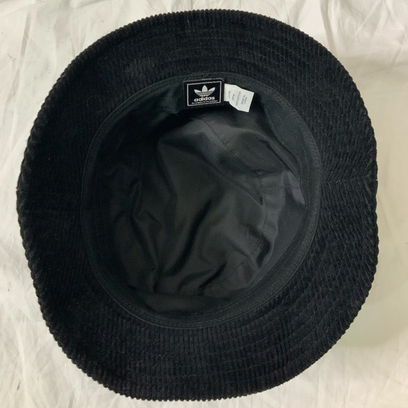 Adidas black Corduroy bucket hat